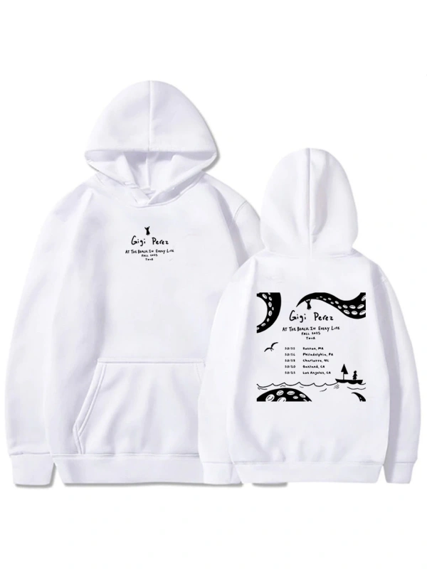 Beyaz Plajda Her Hayatta Tur , Gigi Perez Grafik Er