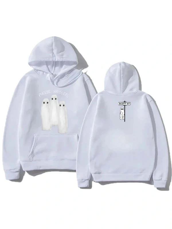 Beyaz Retro yaratıcı Hoodies Phoebe britomorrow gün sonra yarın müzik albümü klas