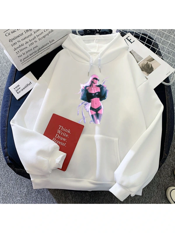 Beyaz Sonsuz simge paris-hilton Hoodies komik grafik Moletom Fe