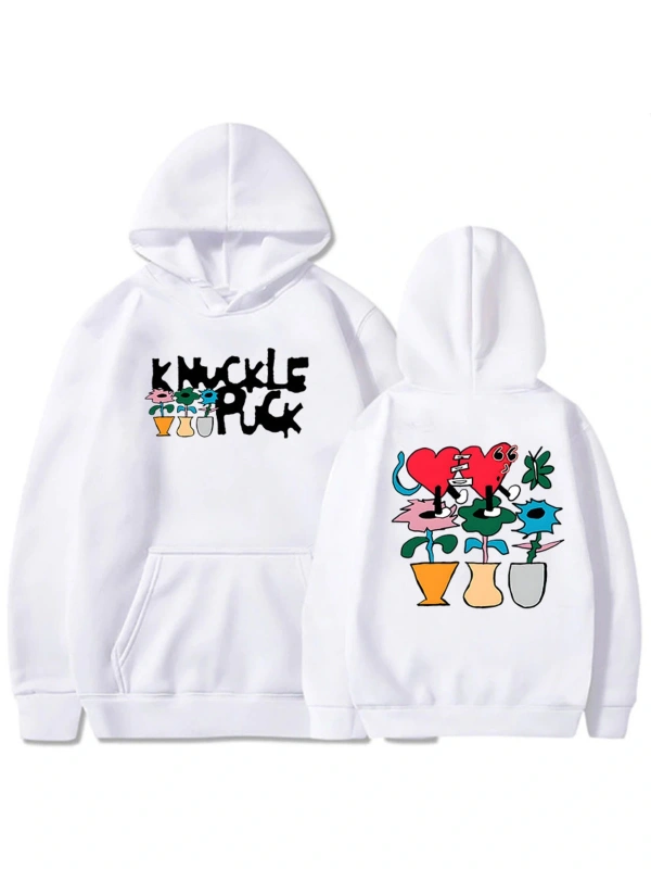 Beyaz Streetweed Knuckle Puck Rock Grubu Roupas Femininas