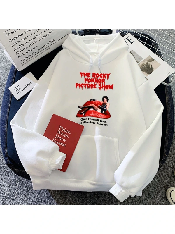 Beyaz The Rocky Horror Picture Show Hoodies Thriller Comedy Film Graphic Clot