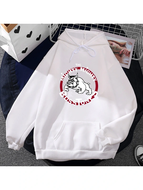 Beyaz Unisex Ağır zihinsel tarzı güçlü güçlü Bosstones bant komik karikatür grafikkla