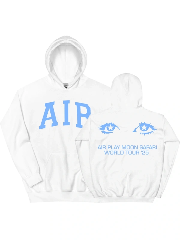 Beyaz Unisex Air MOON SAFARI Dünya Turu Rahat Kapşonlu Sok