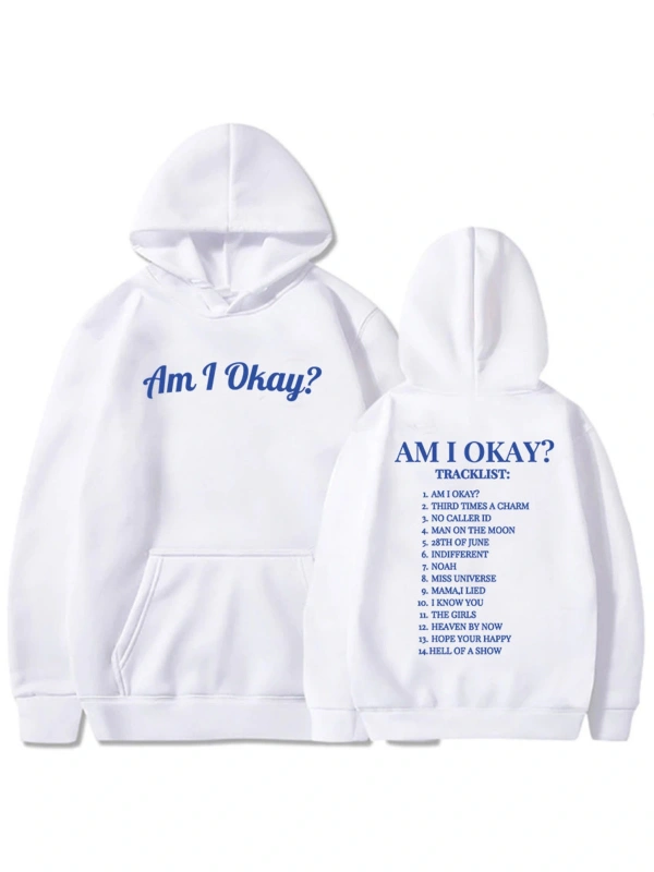 Beyaz Unisex Ben tamam albümü grafik Megan Moroney giysi sıcak Moletoms