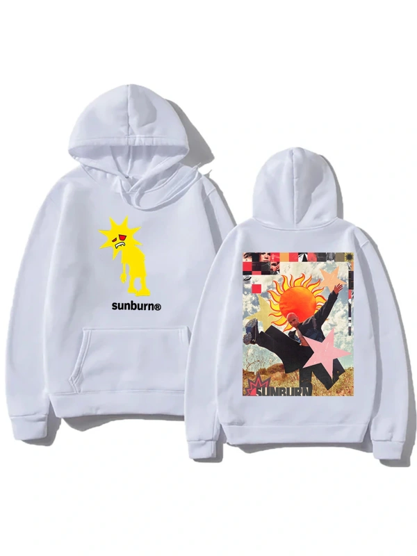 Beyaz Unisex Beni unutma güneş yanığı turu dominik Fike Hoodie Streetwear Trend boy giyim yüksek