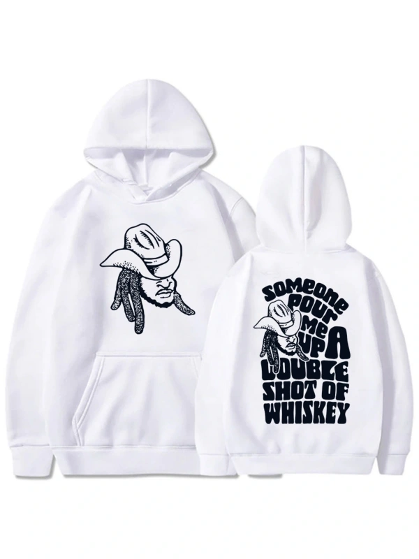 Beyaz Unisex Bir Bar şarkı Shaboozey Nashville Streetwear Vintage moda