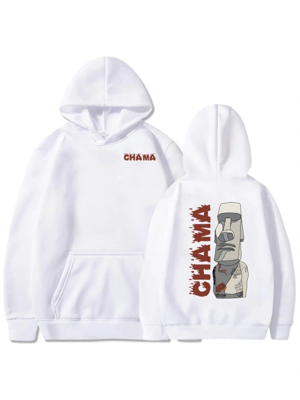 Beyaz Unisex Clothes Alex Pereira Chama Printing Winter Hooded Casual MenWomen Sweatshirts