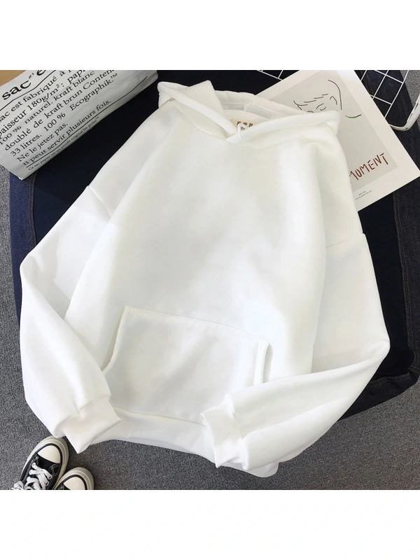 Beyaz Unisex Gevşek rahat rüya Merch baskılı kapüşonlu rüya Smp Streetwear yeni mo