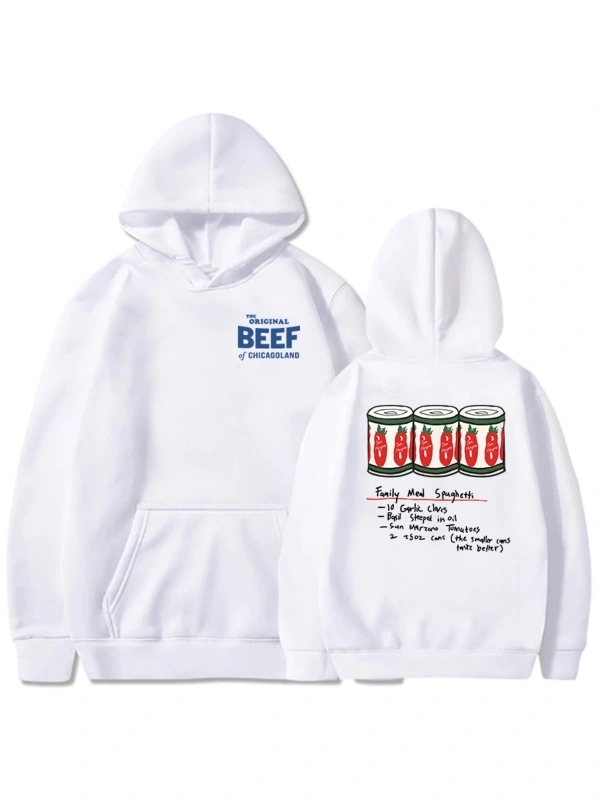 Beyaz Unisex giysi orijinal Chicagoland sığır ayı TV serisi grafik Moletom uzun k