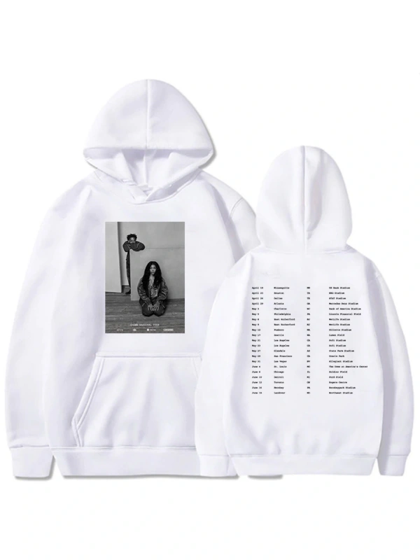 Beyaz Unisex Grand-National Tour 2025 GNX Kendrick Lamar X SZA Printing Sweatshirts Streetwear