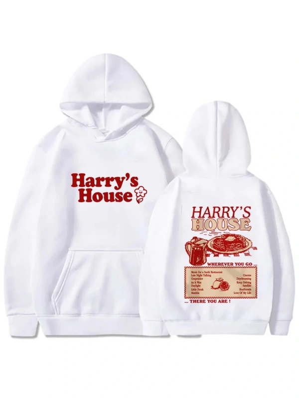 Beyaz Unisex Harrys House Love on Tour Hoody Sonbahar Güzel Estetik Hoodie Retro