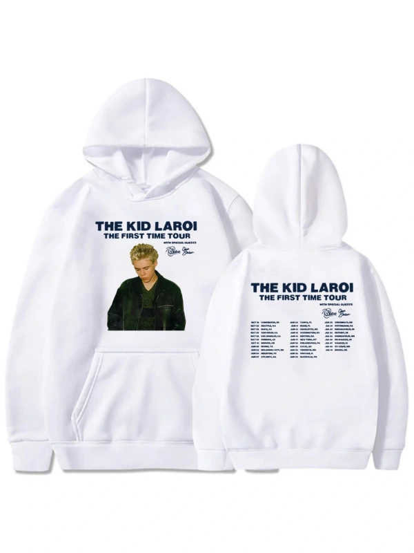 Beyaz Unisex Kızlar albüm grafik Sweatshirt ilk kez çocuk LAROI Hoodie Hoodie deras Con Capuchase