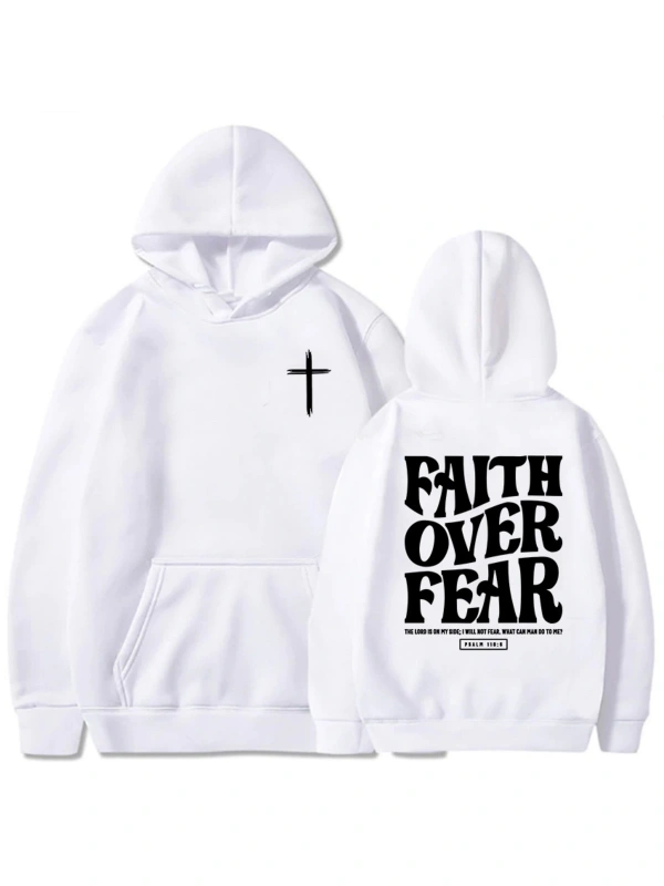 Beyaz Unisex Korku üzerinde inanç giyim hıristiyan İsa İncil Verse Hop Stree