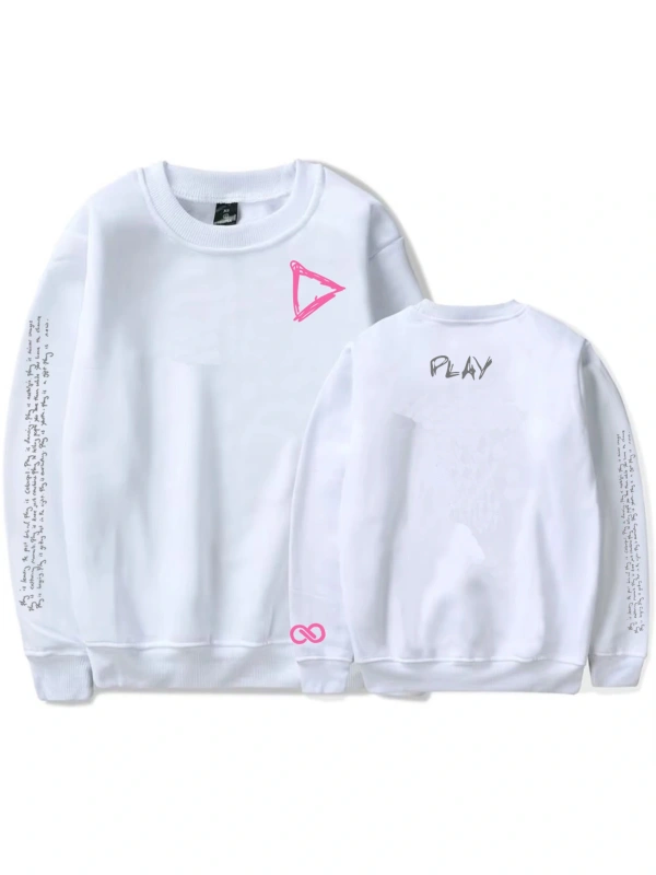 Beyaz Unisex Şarkıcı Ed Sheeran Oyun Albümü YENI T-shirt Yaz Pamuk Yuvarlak Boyun