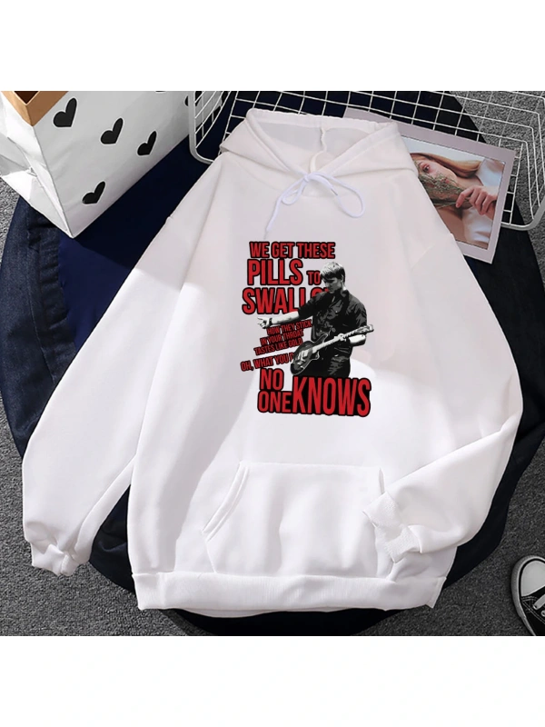 Beyaz Unisex Taş yaş Moletom Streetwear Hip Hop Queens Masculino Masculino Cas