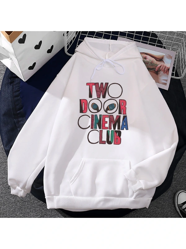 Beyaz Unisex Two Door Cinema Club Rock Band Good Heavy Mental Fashion Printing