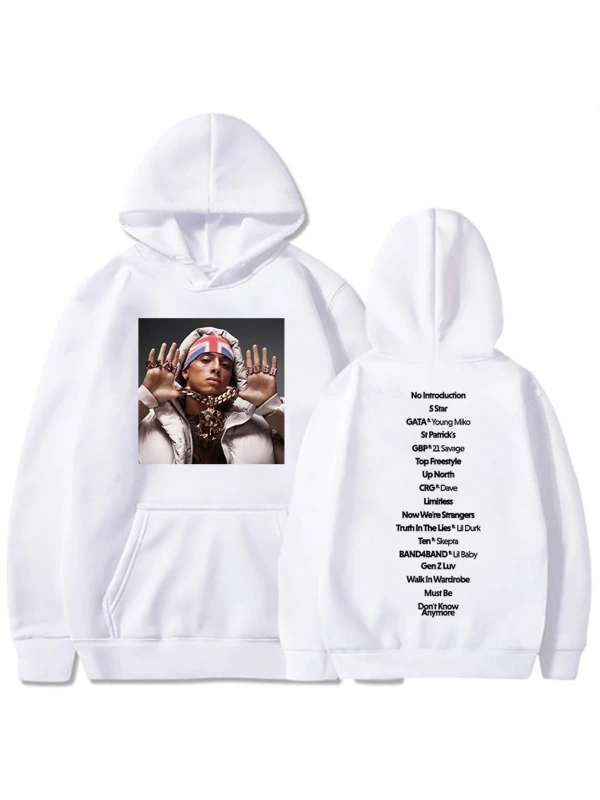 Beyaz Unisex WILD WEST Tour 2025 Central Cee CANT RUSH GREATNESS Album Sweatshirts Hip Hop Fashio