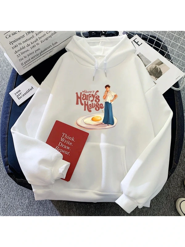 Beyaz Yavru Malta Köpeği ÇörekHoodies Kawaii Kar