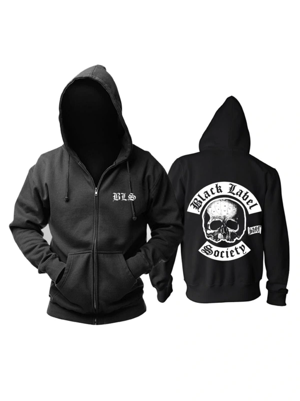 Black Label Society fermuarlı Kapşonlu