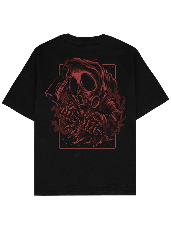 Blood Siyah Oversize Unisex T-shirt