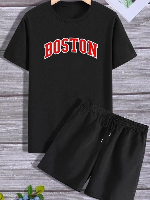 Boston Şort T-shirt Eşofman Takımı BOSTON