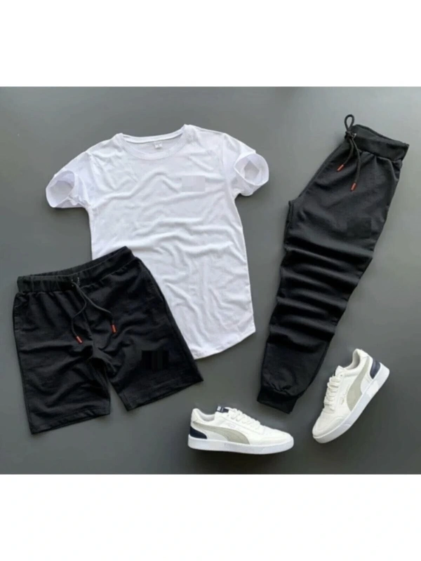 BSJEANS Unisex Eşofman Şort Tshirt Set 3lü BS3LÜ