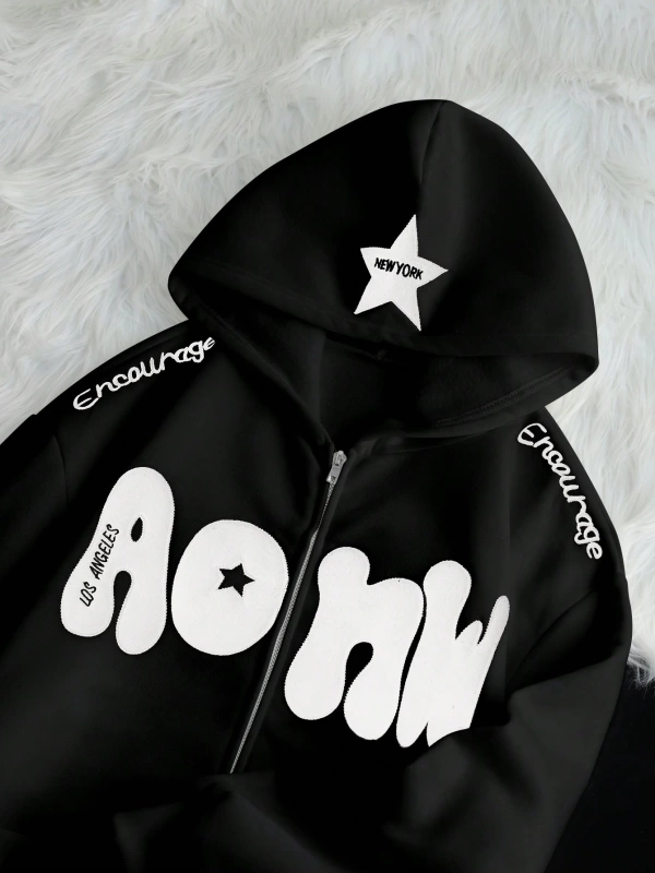 Büyük Beden Kadın Günlük İşlemeli Çiçekli Sweatshirt İş, Sonbahar/Kış Model 5158