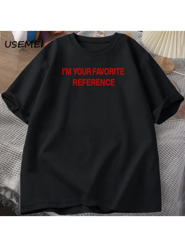 Charli XCX Ben Senin Favori Refrence Brat T-Shirt Unisex Tee Merch Hyperpop Y2K erkek Kısa Ko