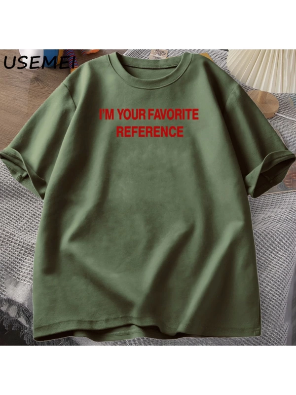 Charli XCX Ben Senin Favori Refrence Brat T-Shirt Unisex Tee Merch Hyperpop Y2K erkek Kısa Ko