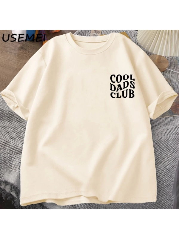 Cool Dads Club Tshirt Fathers Day Funny Husband T-Shirt Daddy Dad To Be T Shirt Men Cotton O