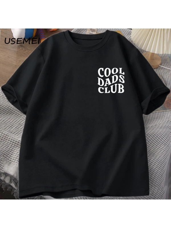 Cool Dads Club Tshirt Fathers Day Funny Husband T-Shirt Daddy Dad To Be T Shirt Men Cotton O