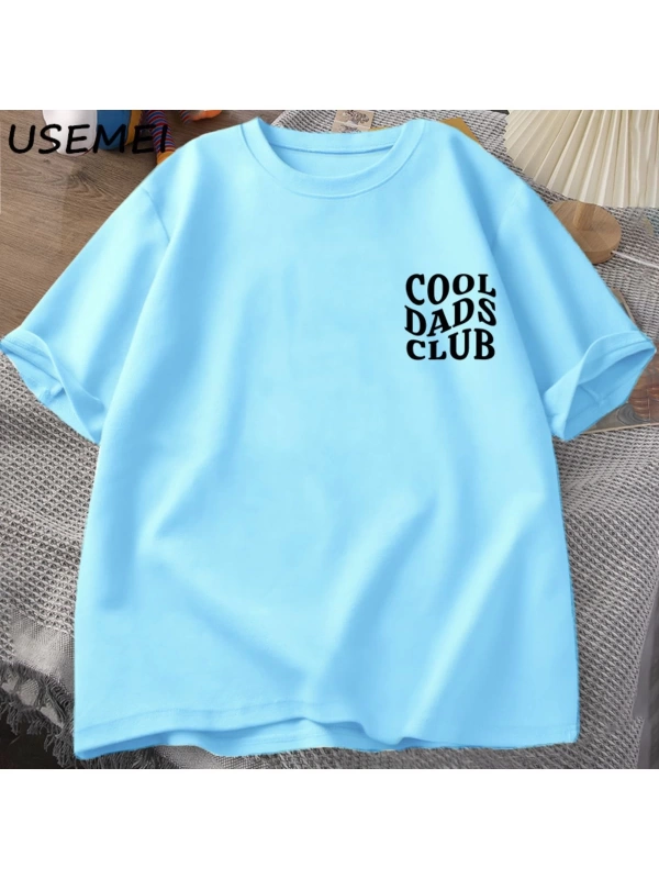 Cool Dads Club Tshirt Fathers Day Funny Husband T-Shirt Daddy Dad To Be T Shirt Men Cotton O