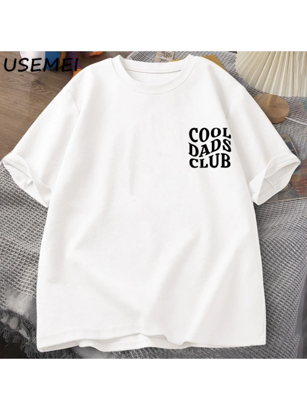 Cool Dads Club Tshirt Fathers Day Funny Husband T-Shirt Daddy Dad To Be T Shirt Men Cotton O