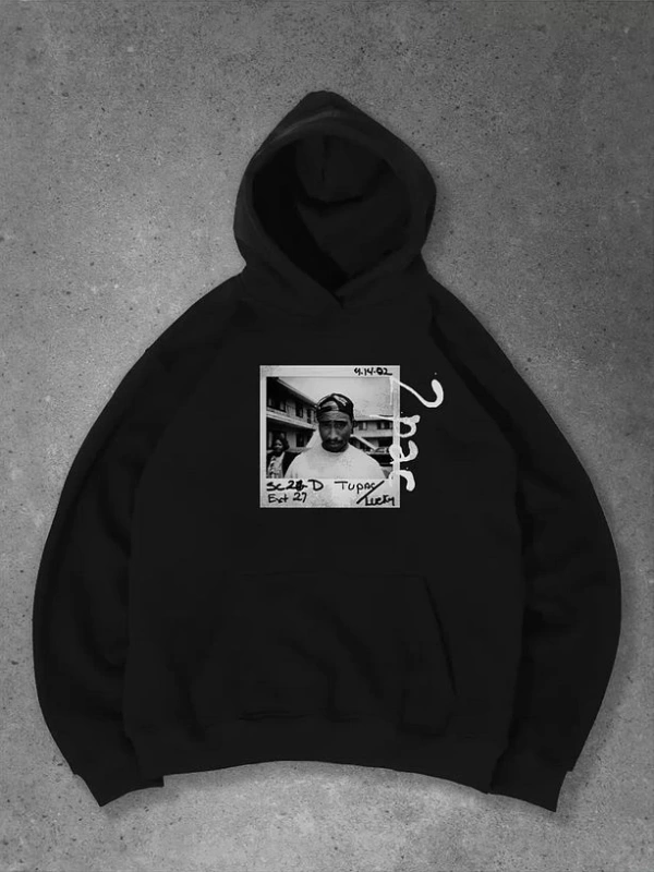 Cupla Unisex 2Pac Sweatshirt Siyah