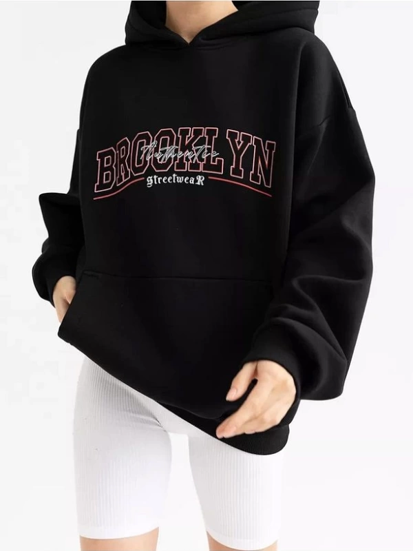 Cupla Unisex Brooklyn Sweatshirt Siyah