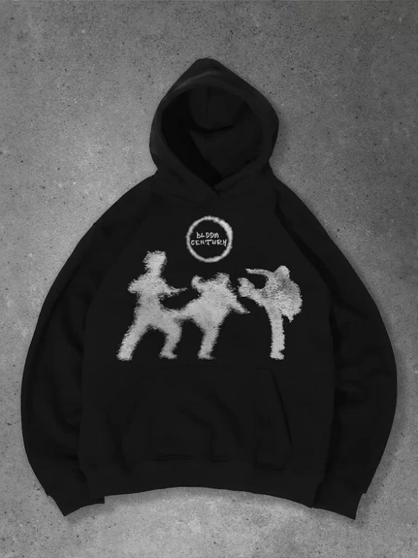 Cupla Unisex Fight Sweatshirt Siyah