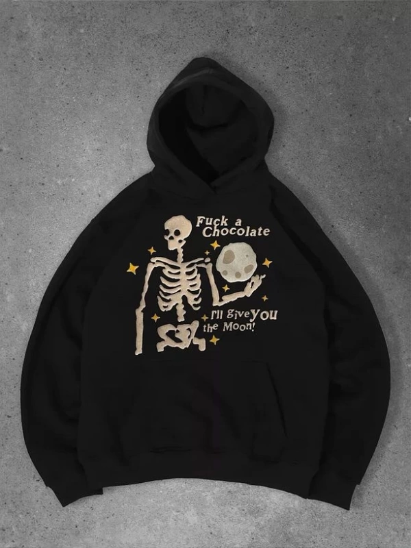 Cupla Unisex Give You The Moon Sweatshirt Siyah