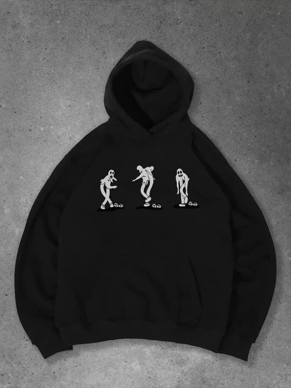 Cupla Unisex Mercury Ghostmane Sweatshirt Siyah