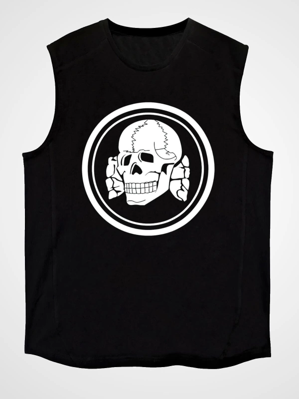 Death In June Siyah Kolsuz Tişört T-shirt