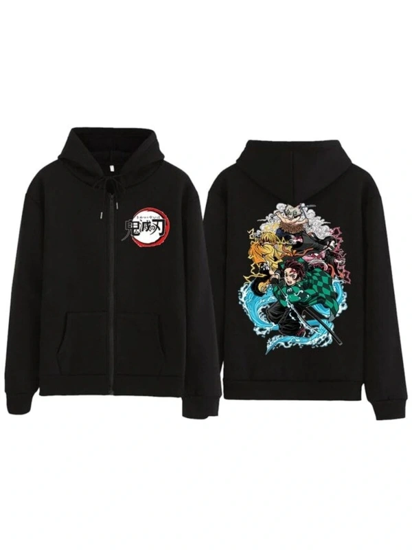 Demon Slayer Fermuarlı Hoıodie 12810