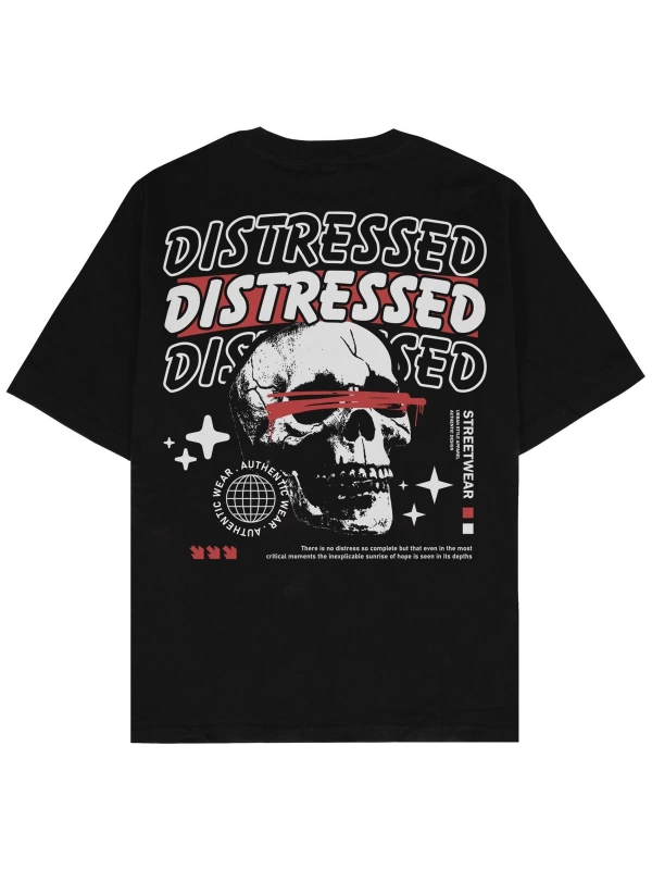 Distressed Oversize Unisex T-shirt