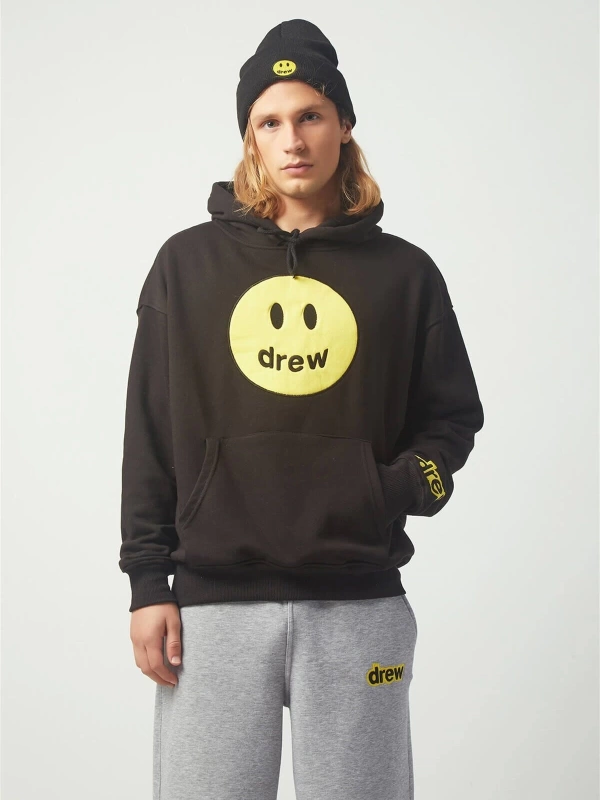 Drew Oversıze Sweatshirt Hoodie Siyah