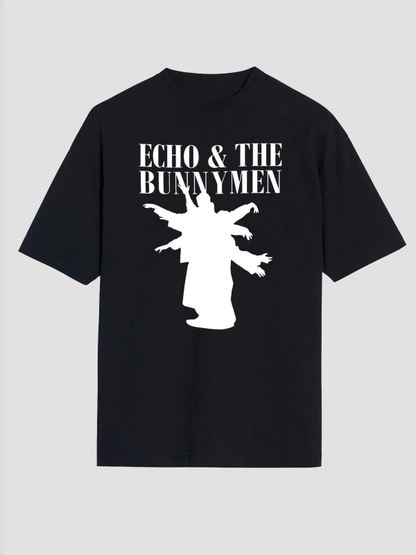 Echo And The Bunnymen Siyah Unisex Oversize Tişört T-shirt