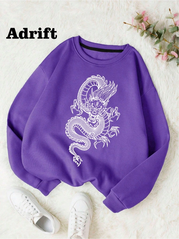 Ejder Köstebek Sokak Trend Tasarım Harajuku/Gotik Mor