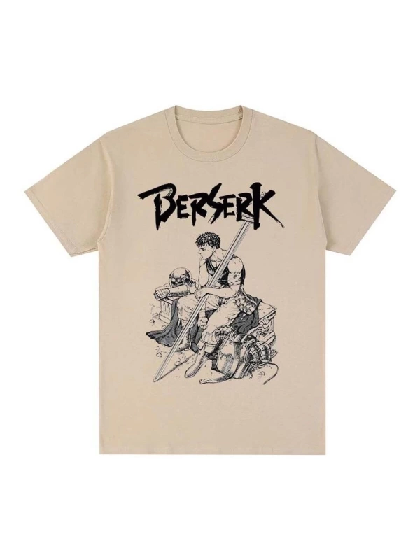 Ekru Anime Berserk - Guts T-shirt Et1855