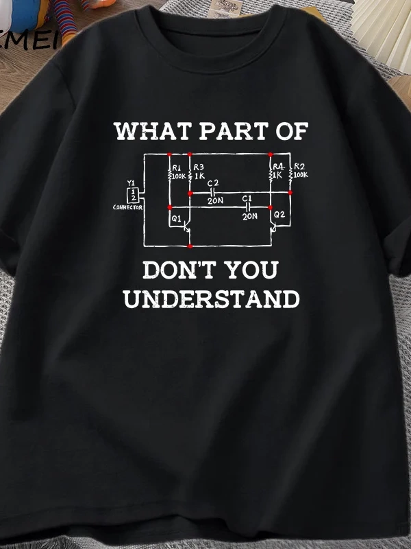 Elektrik Mühendisi T Shirt Elektrikçi devre Grafik Tshirt Babalar Günü Hediyesi Pamuk Kısa Ko 2918