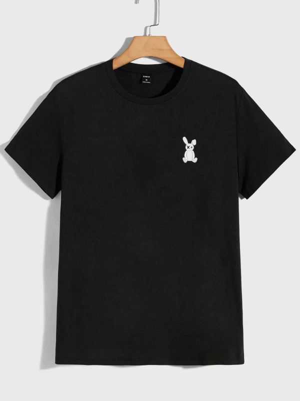 Erkek Tişörtleri Fit Crew Yaka Kısa Kollu Grafik Tişört Komik Moda Erkek