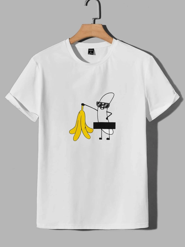 Erkek Tişörtleri Fit Crew Yaka Kısa Kollu Grafik Tişört Rahat Komik Yaz