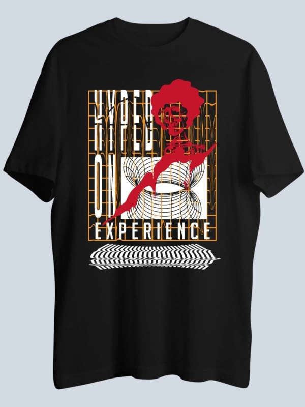 Experience Siyah Regular Unisex T-shirt