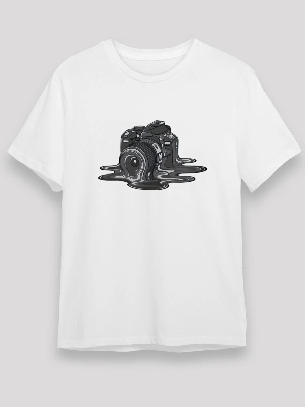 Fotoğrafçı Beyaz Unisex Tişört T-Shirt